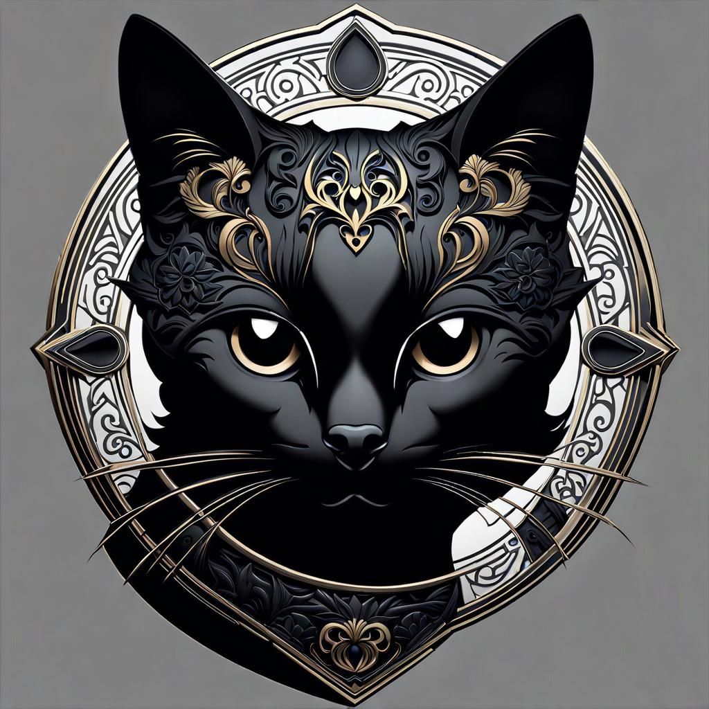 ✨️🖤The King Kintsugi Kitten🖤✨️
