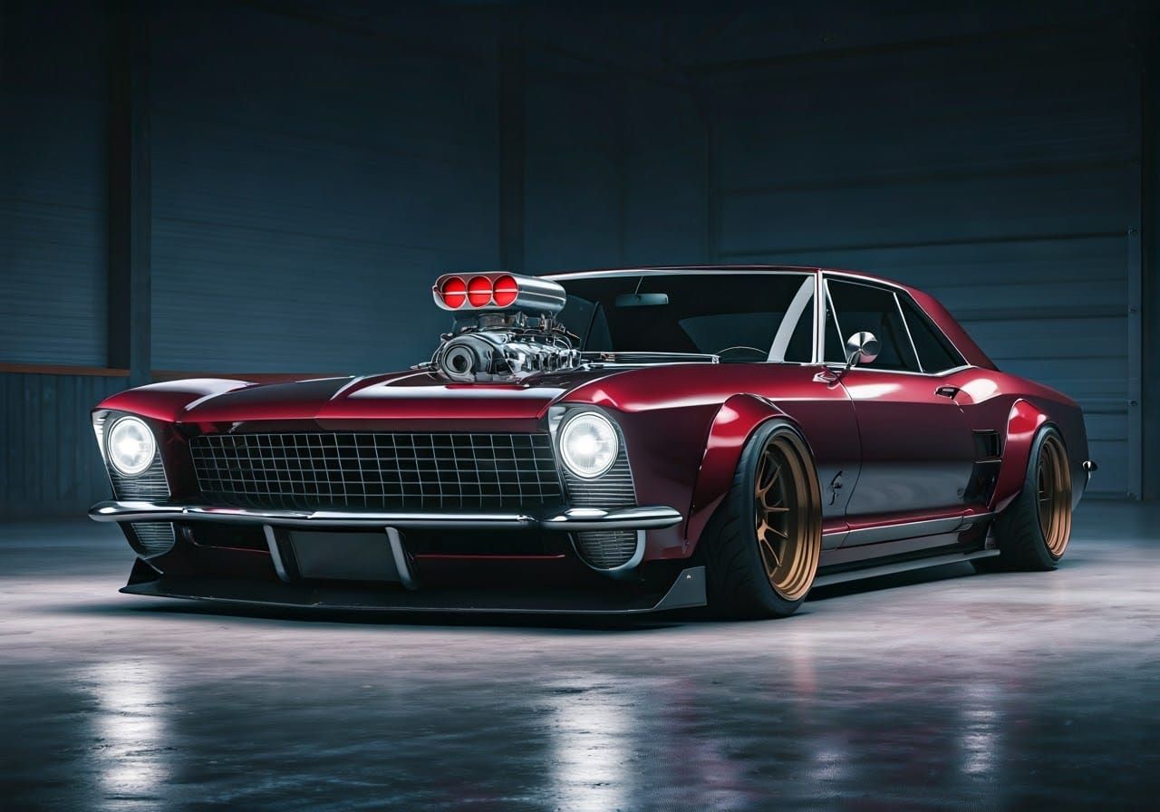 Retro Garage Hot Rod Showstopper