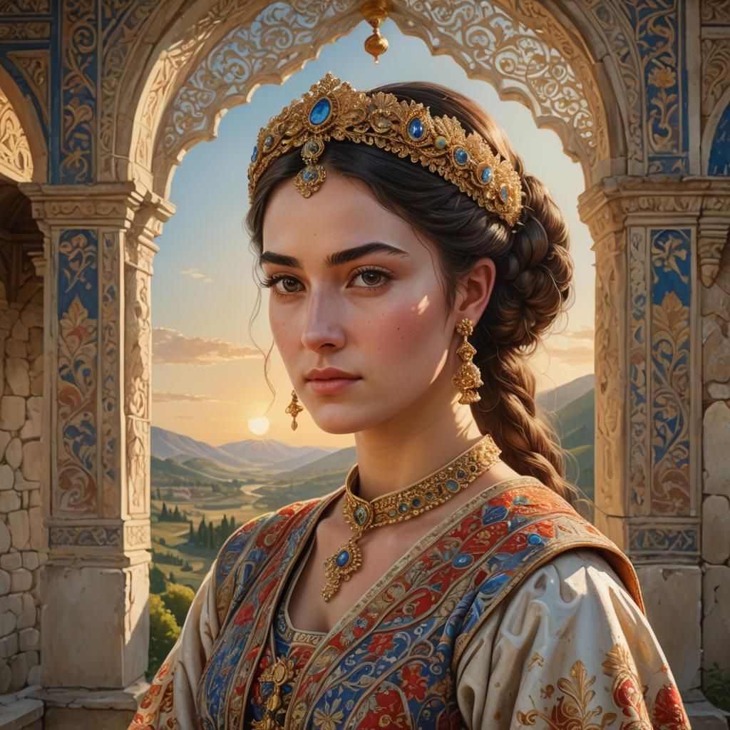 Queen Erato of Kartli: A Realistic Georgian Portrait
