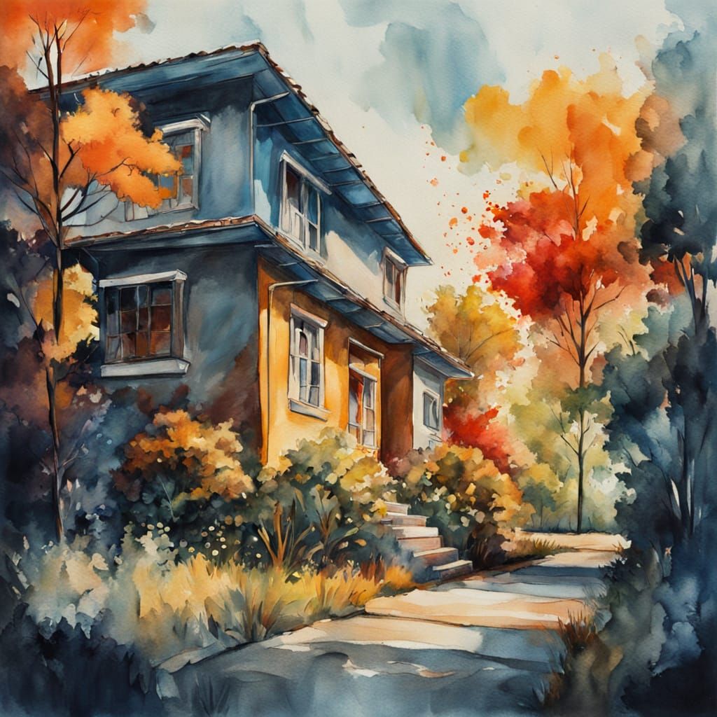 Ethereal Cubist Masterpiece in Gouache Style