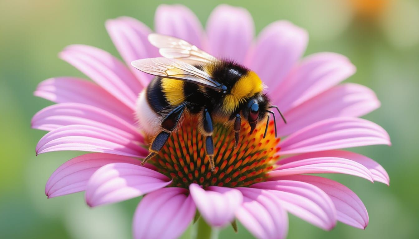 Sleepy Bumblebee Image Generated by AI