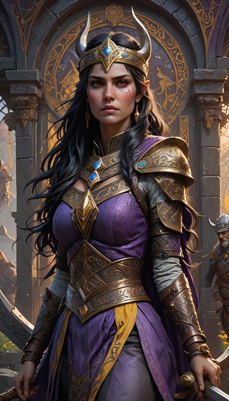 Viking Princess in Dark Fantasy Style