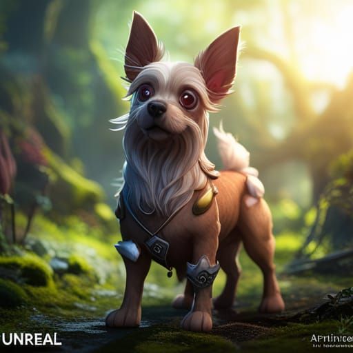 Detailed Matte Painting of Grace's Dog Polly