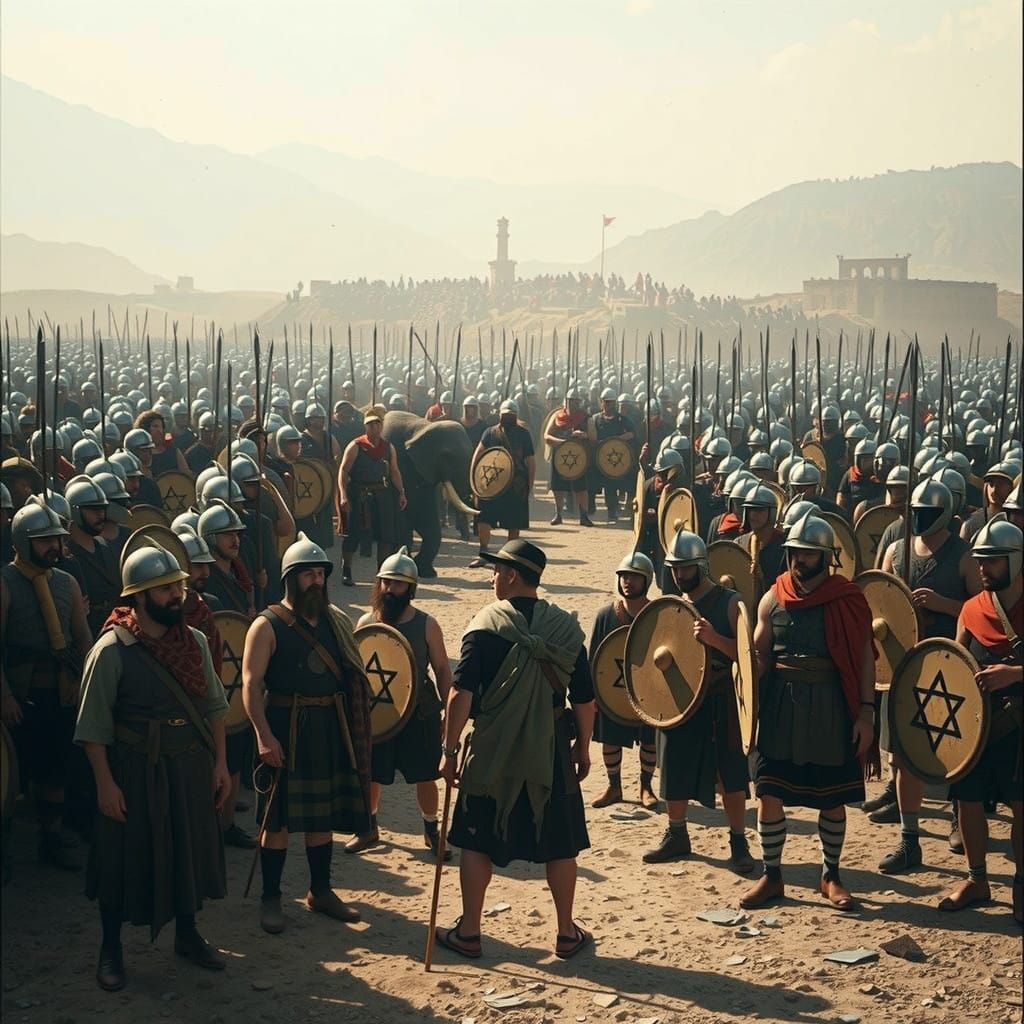 Hasmonean Warriors Stand Firm Against Greek Army in Dramatic...