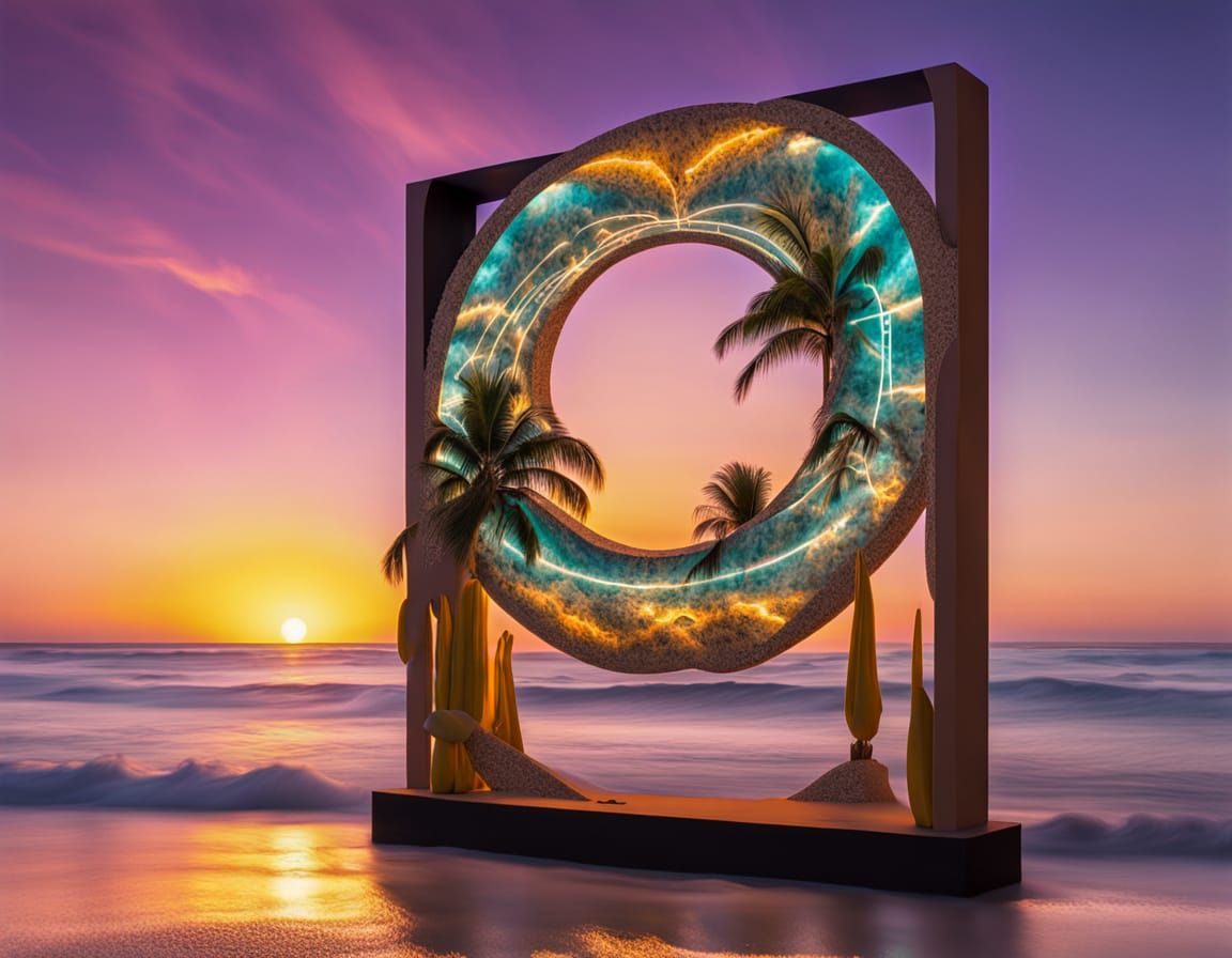 luminobabel  3D  floating kinetic  sculptural suprareal stan...