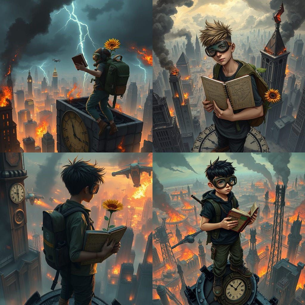 Cyberpunk Boy Leaps into Flames, Rebuilding Empire