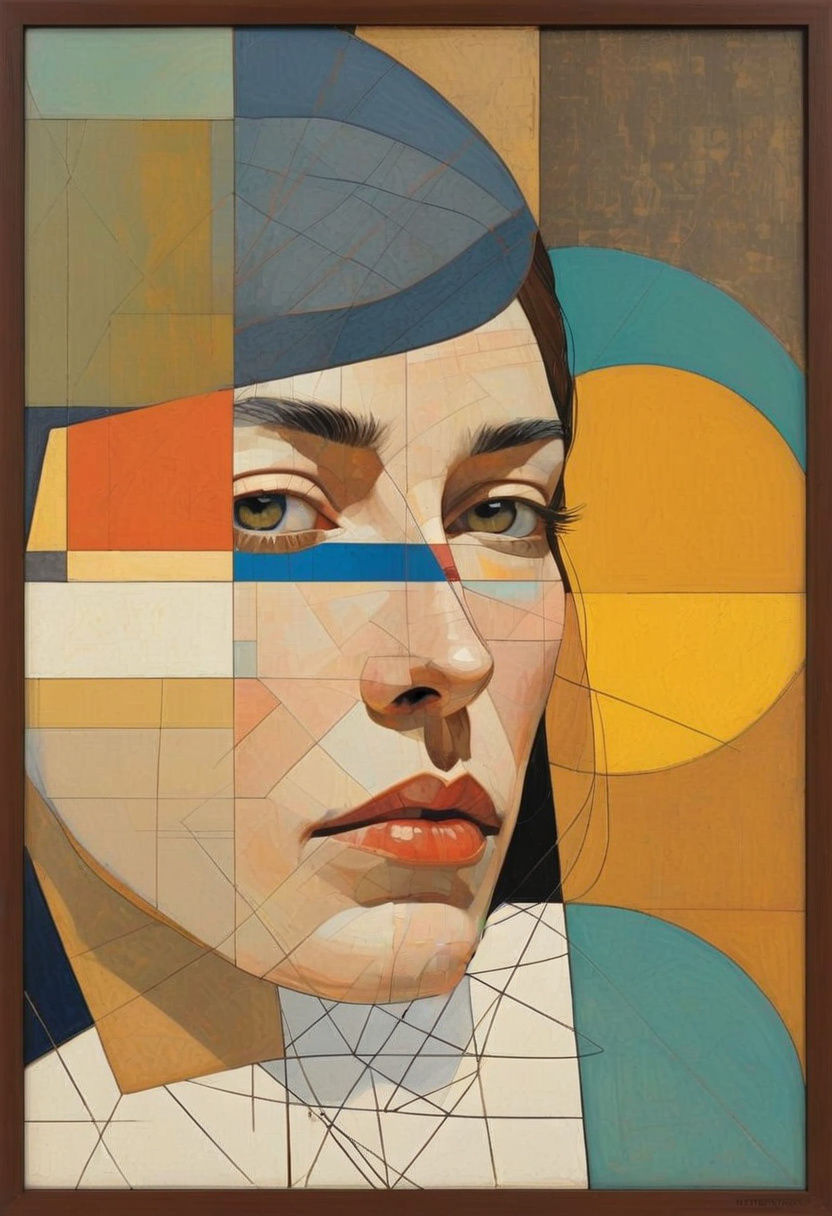 Eclectic Art Mashup in Vibrant Colors