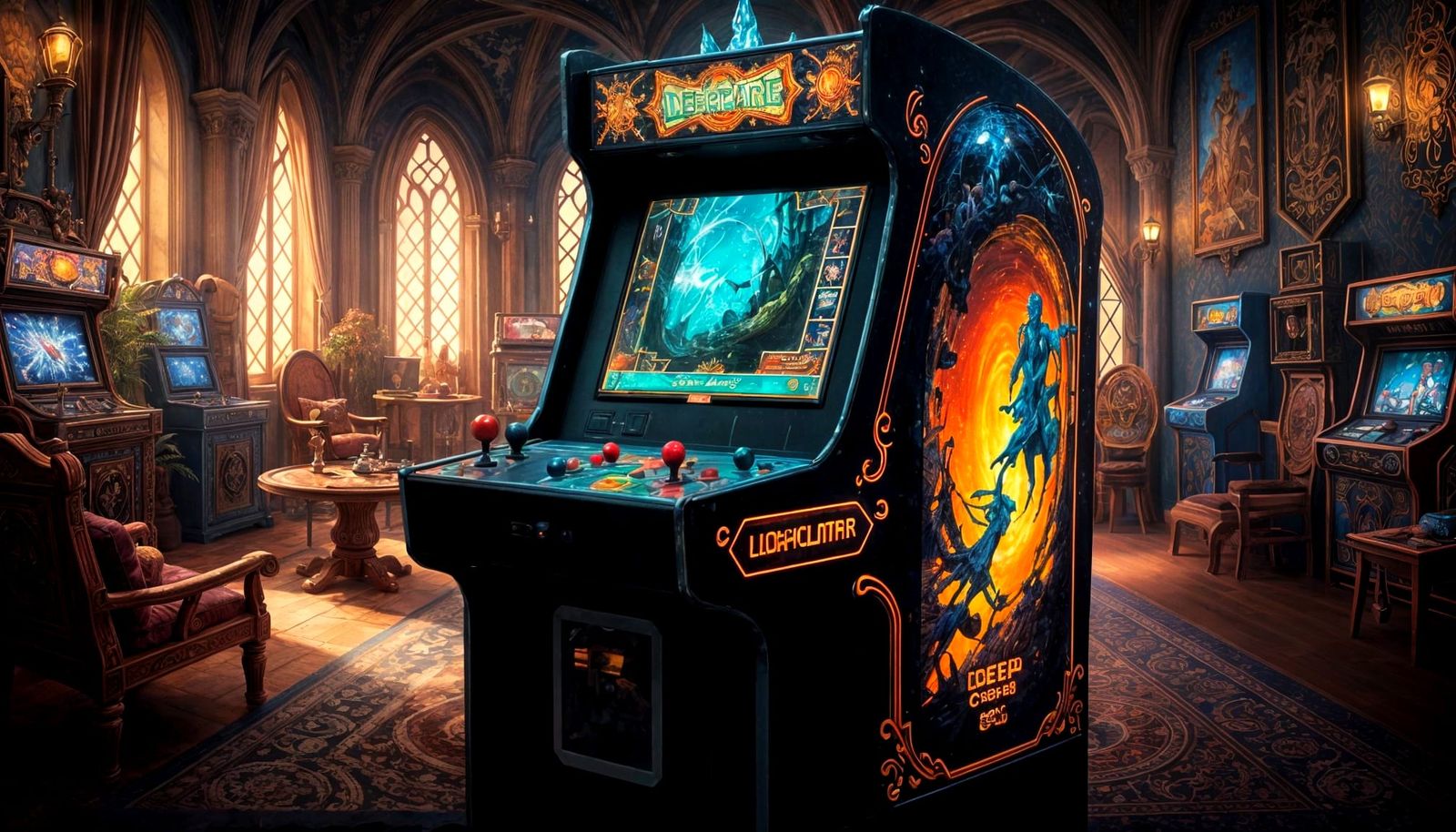 Fantasy Arcade Cabinet Reveals Magical World