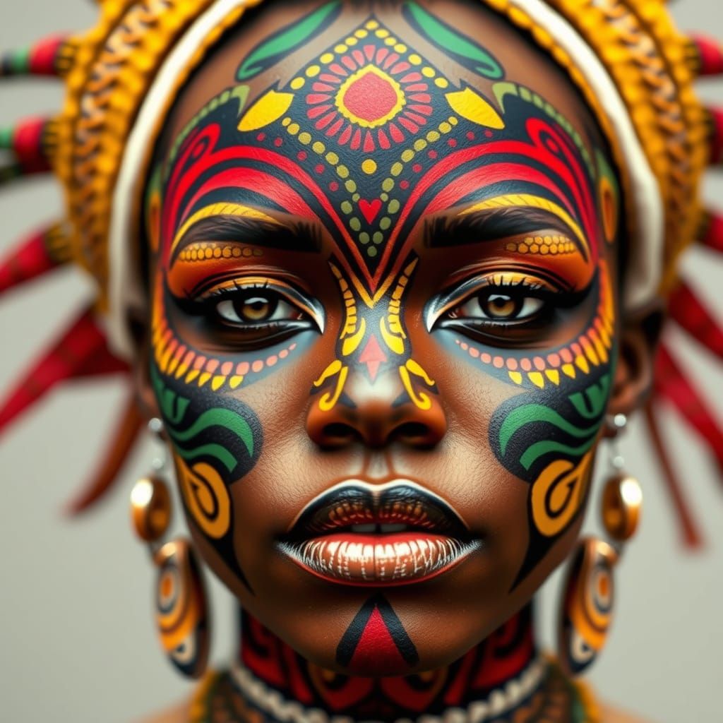 Intricate Tribal Patterns Meet Digital Artistry