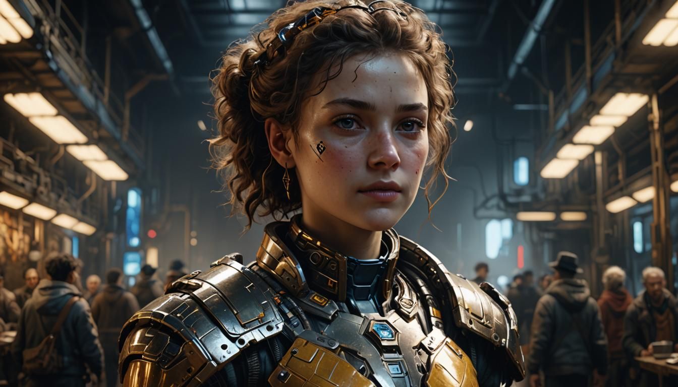 AI Transformation: A Futuristic Portrait in 3D