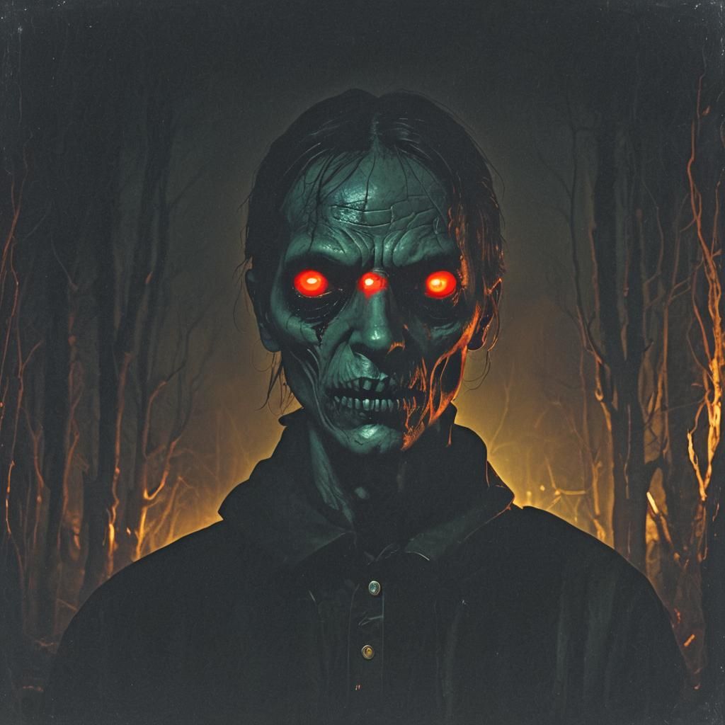 Creepy Horror Image with Ominous Shadows