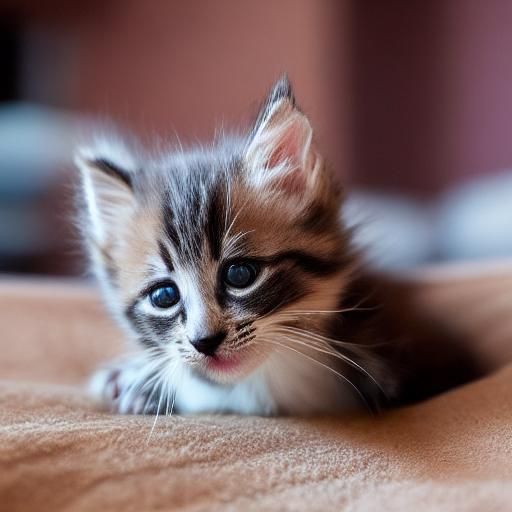Cute Kitten Waking Up and Stretching