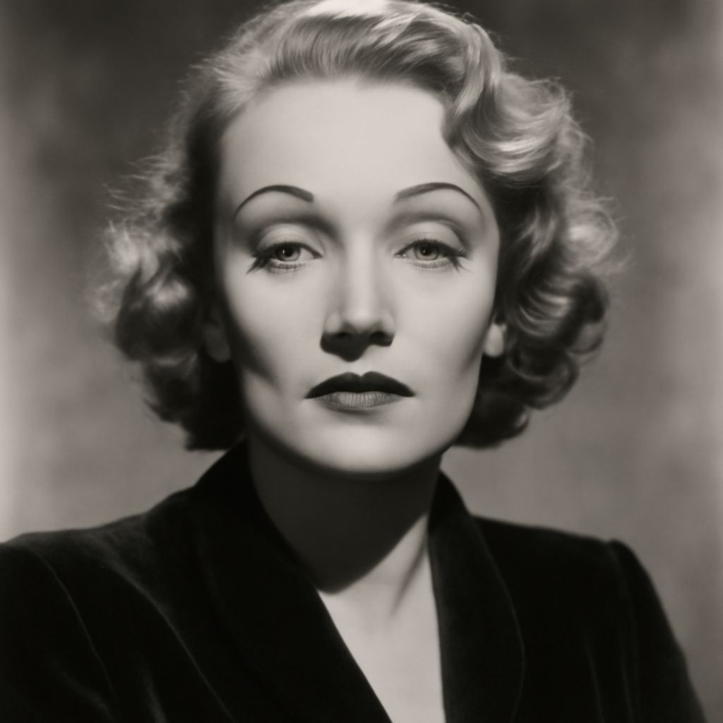 Portrait of Marlene Deitrick