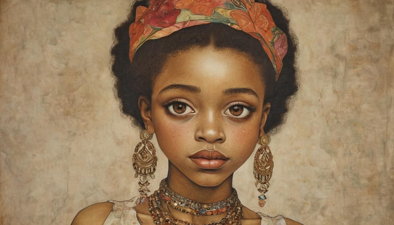 Surreal Portrait of Girl in Symbolic Style