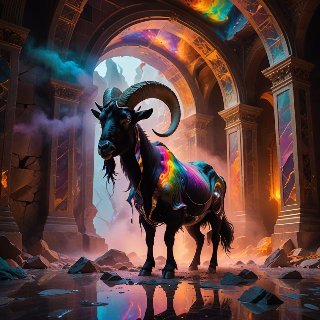 Phantasmal Goat in Crumbling Marble Sanctum