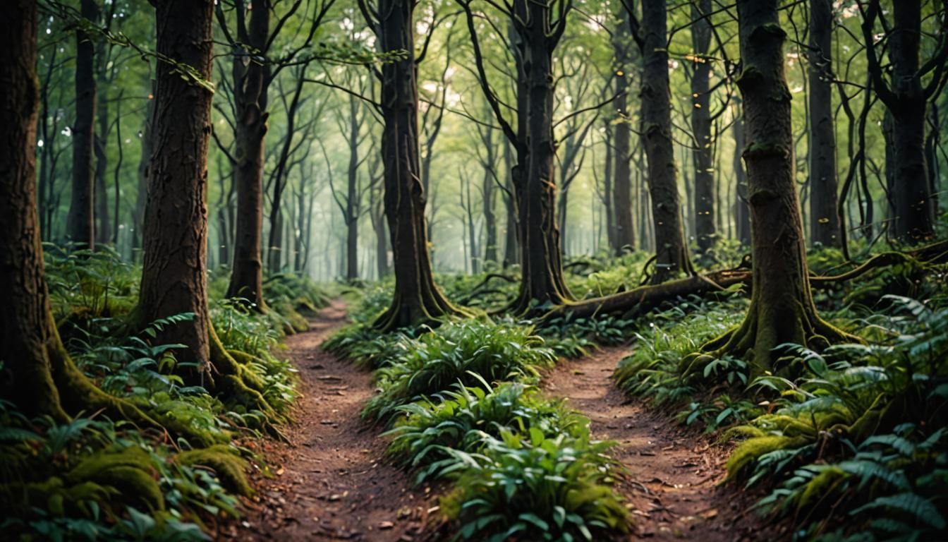 Enchanted Forest Path: Natural Light Photography