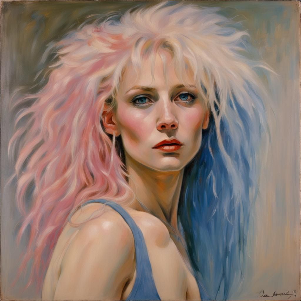 Dale Bozzio Portrait in the Style of James Gurney