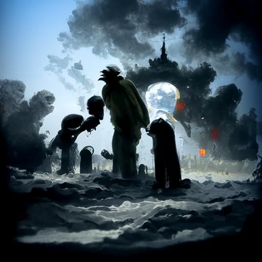 The Simpsons: A Horror Scene in Doré Style