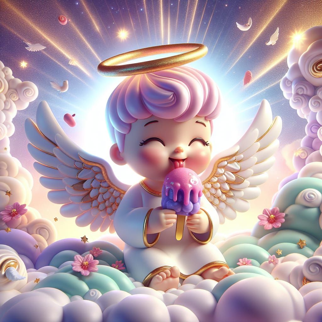 A Disney Pixar style 3D digital illustration of an adorable ...