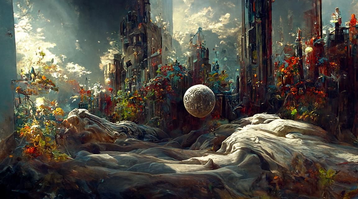 Surreal Dreamscape in Hyperreal Digital Painting
