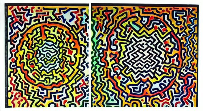 Kaleidoscopic Pop Art Abstraction