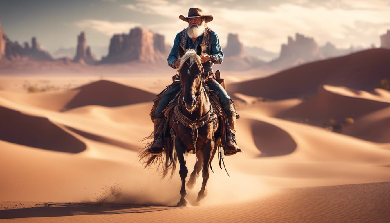 Cowboy out of the desert