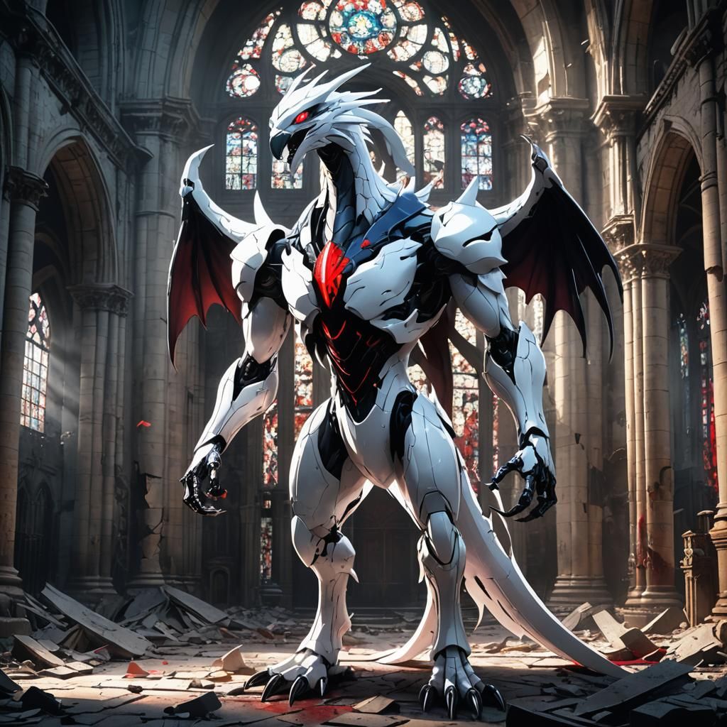 Demonic Porcelain Lugia in Abandoned Cathedral