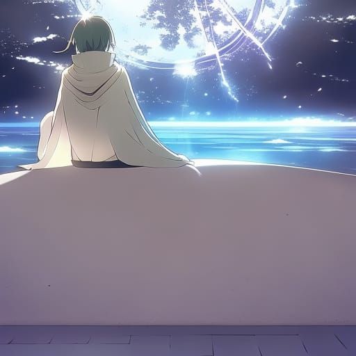 Lonely Anime Key Visual Illustration