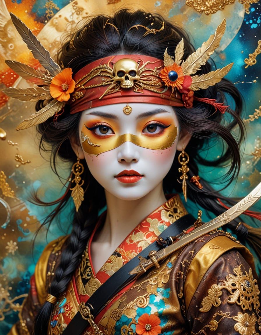 Maiko Animal Pirate in Surrealist Painting