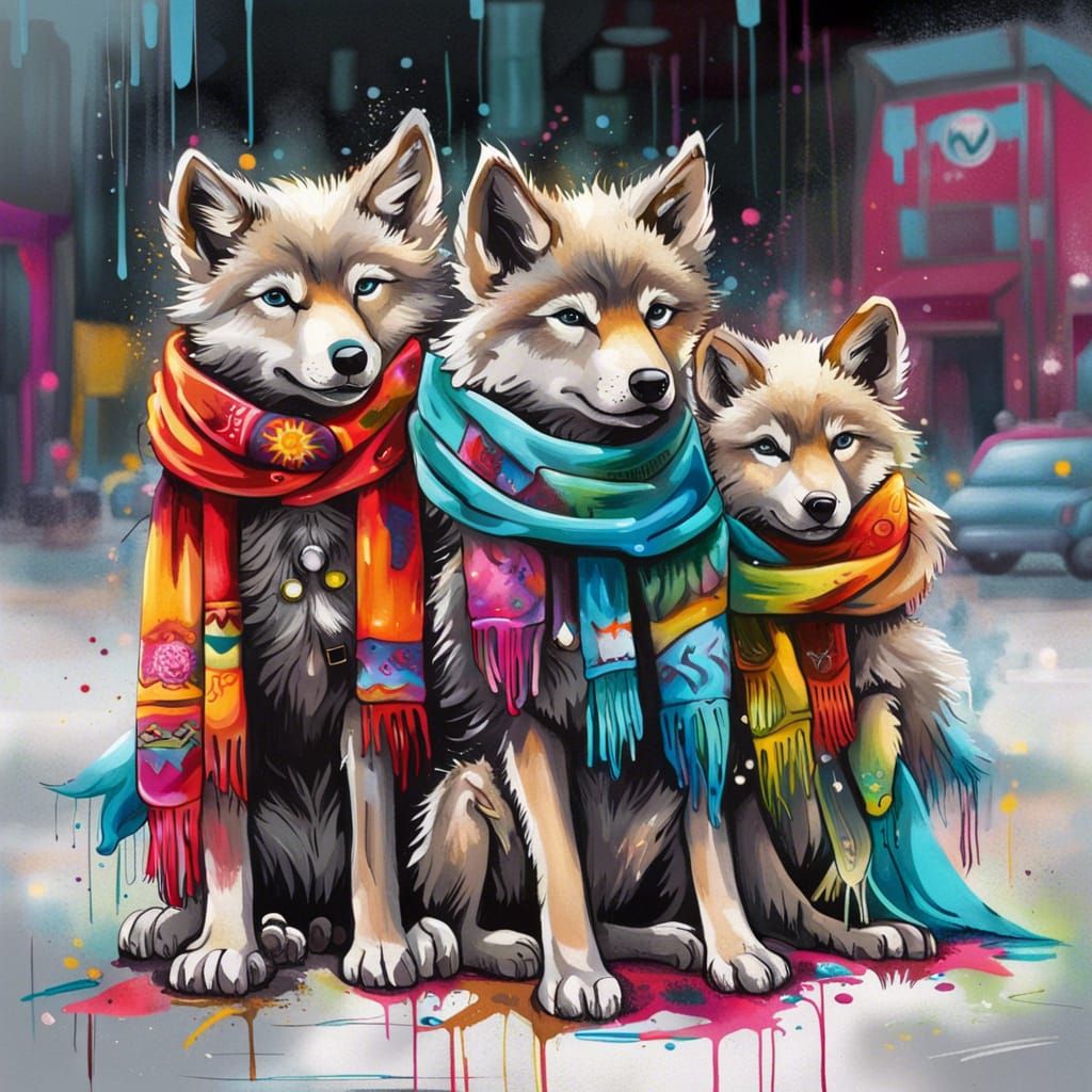 Fashionable Wolf Pups