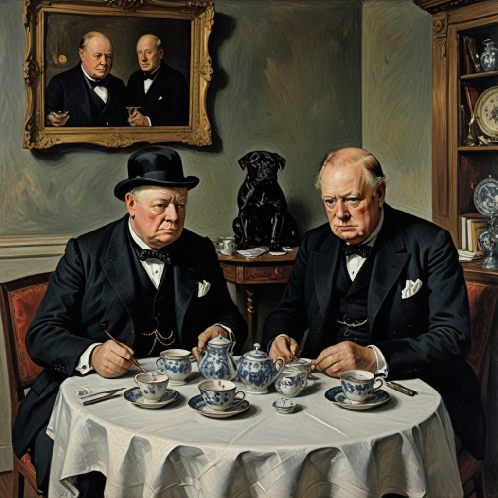 Midnight Tea with Winston Churchill and Henri Matisse in a D...