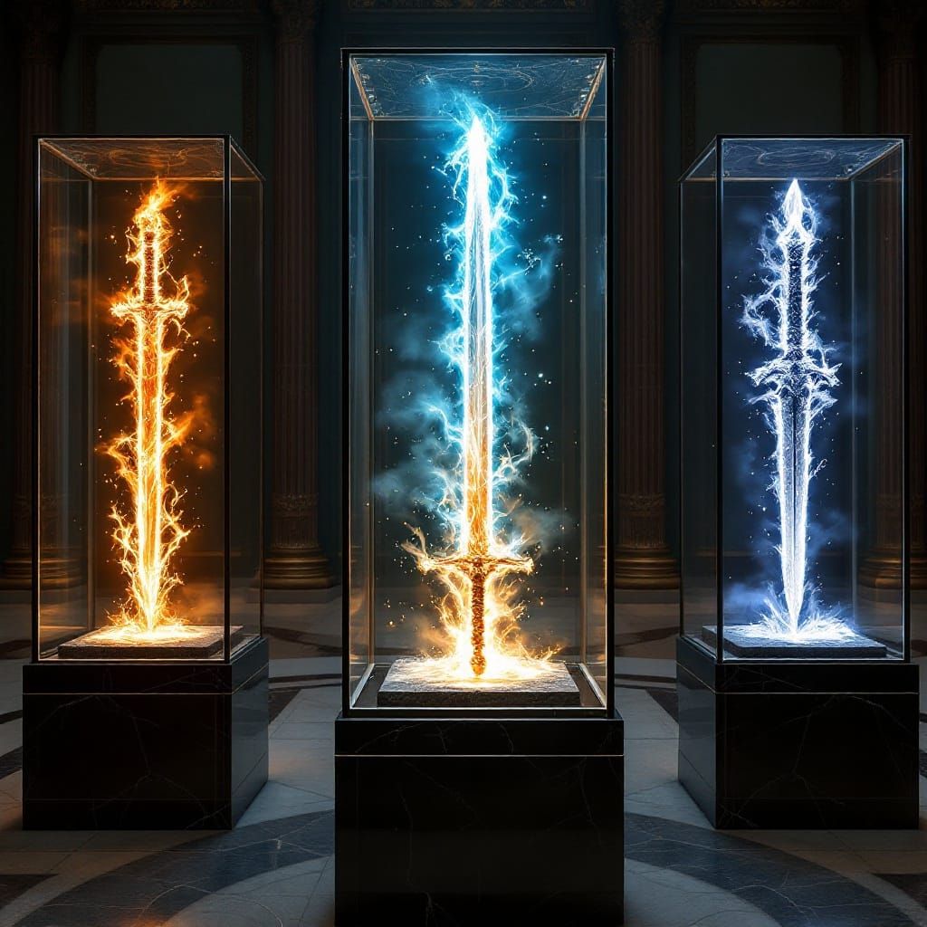 Swords of the Elements: Fire, Ice, and Earth