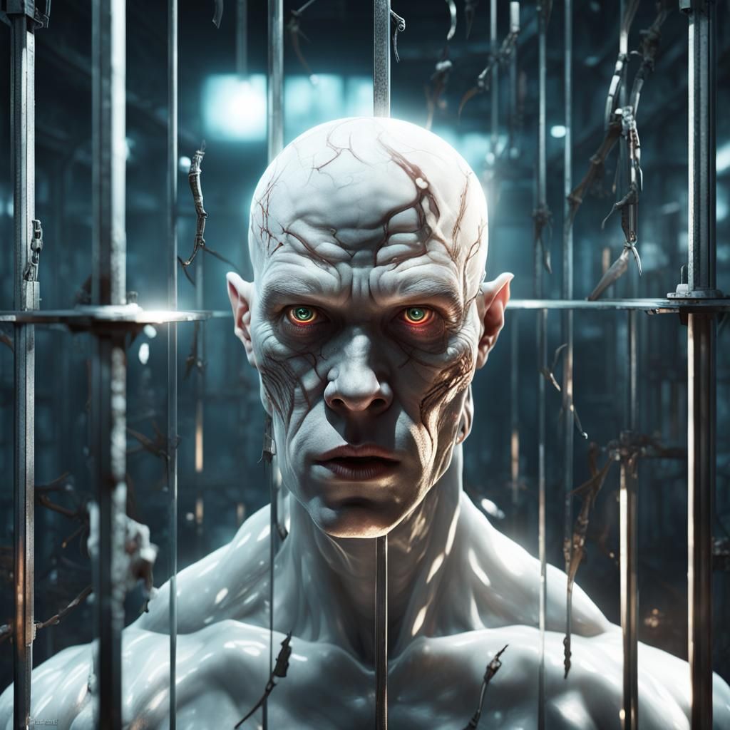 Scary Albino Cannibal