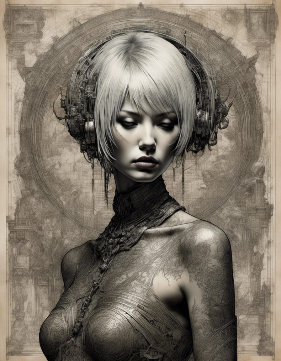 Art Deco Magazine Cover with Aristocratic Woman