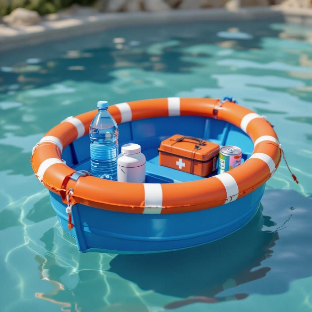 Blue Water Barrel Boat For Small Items