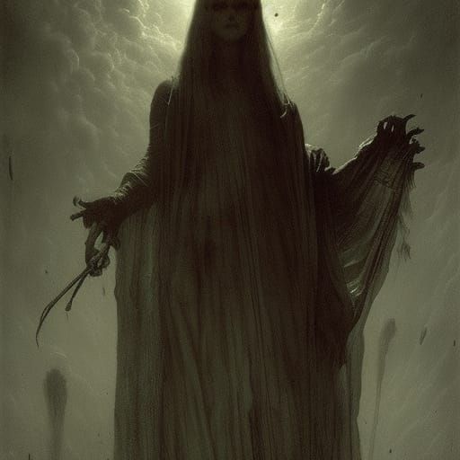 The Embodiment of Fear: A Gothic Horror Illustration