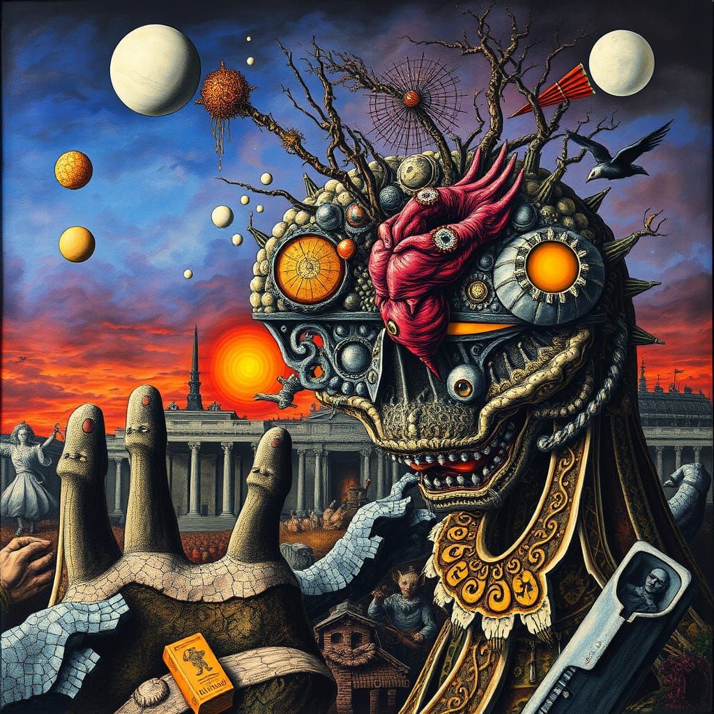 Surreal Cognitive Deficits in Colorful Ink Painting