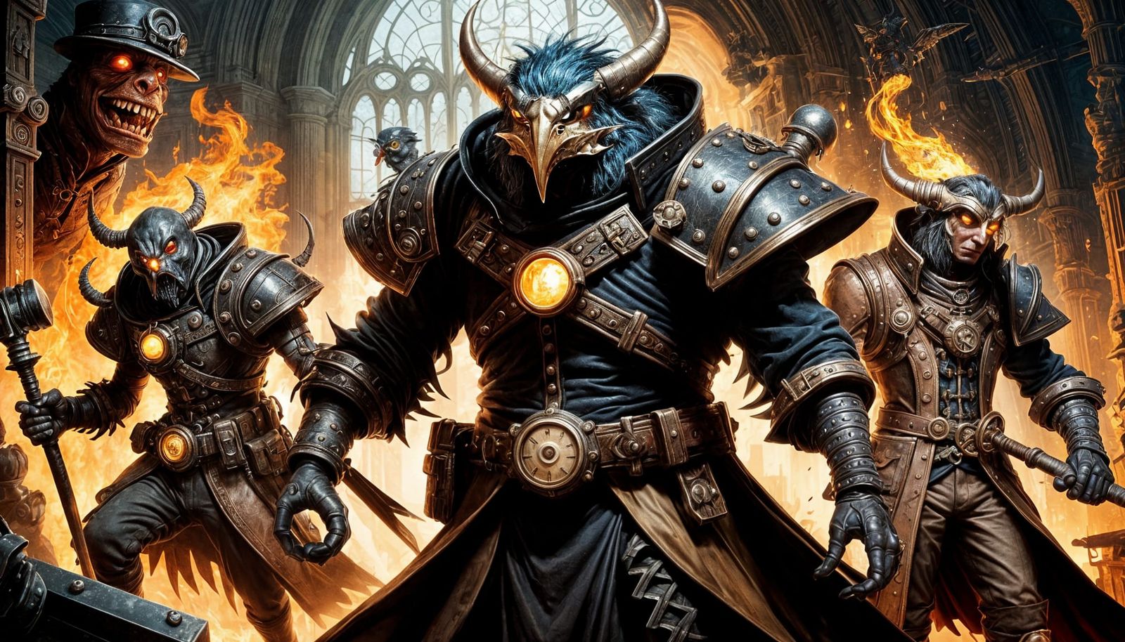 Steampunk Avian Artificers Clash in Epic Steel Showdown