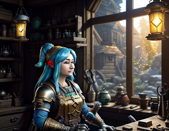 Gnome Repairs Automaton: 3D Game Cinematic