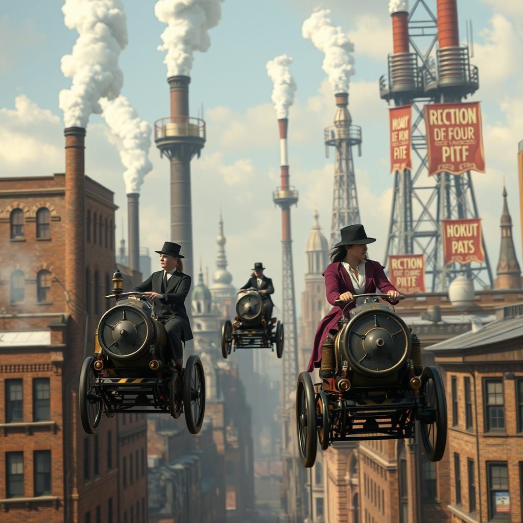 Steam powered Automobiles in the Sky