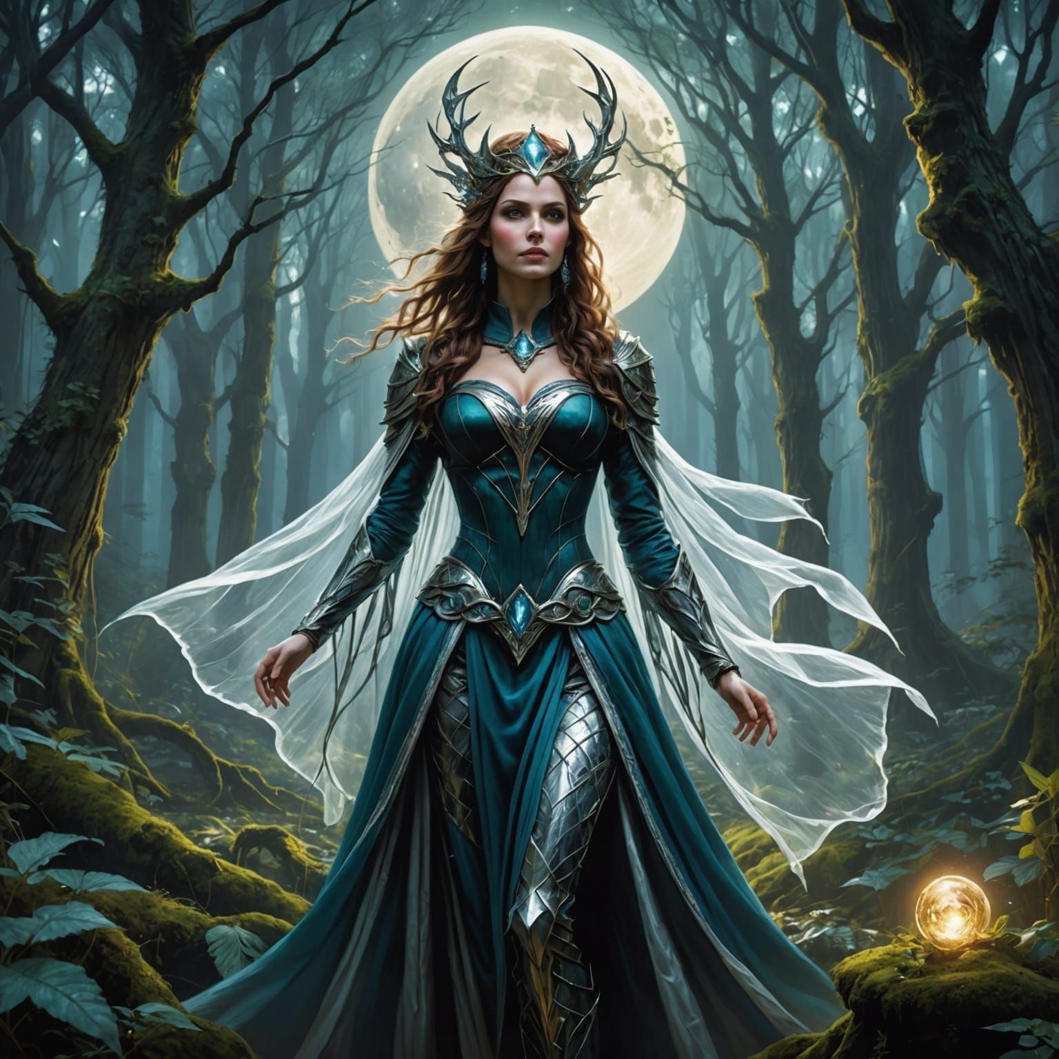 Enchanted Forest Glade: Fae Queen's Court