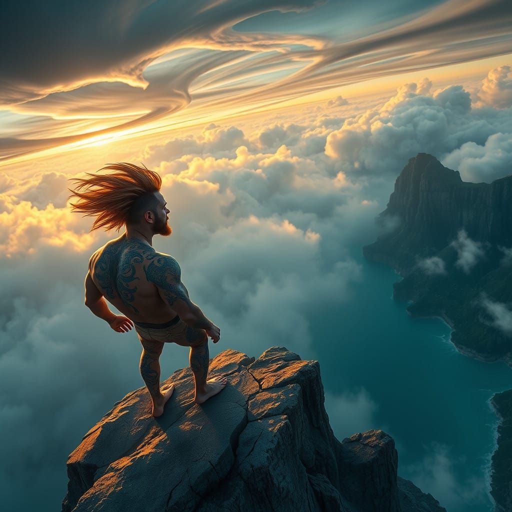 Brothers on the Edge of Eternity, a Vibrant Fantasy Scene