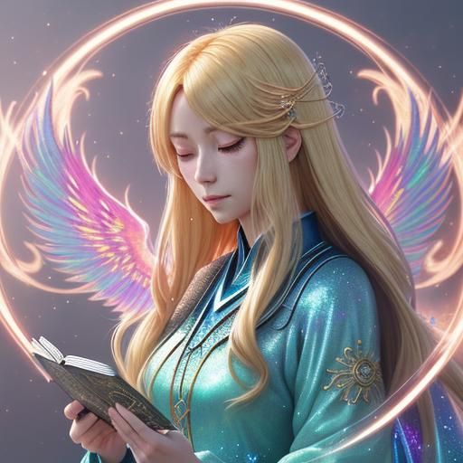 Anime Phoenix Tarot Reader in Dreamy Room