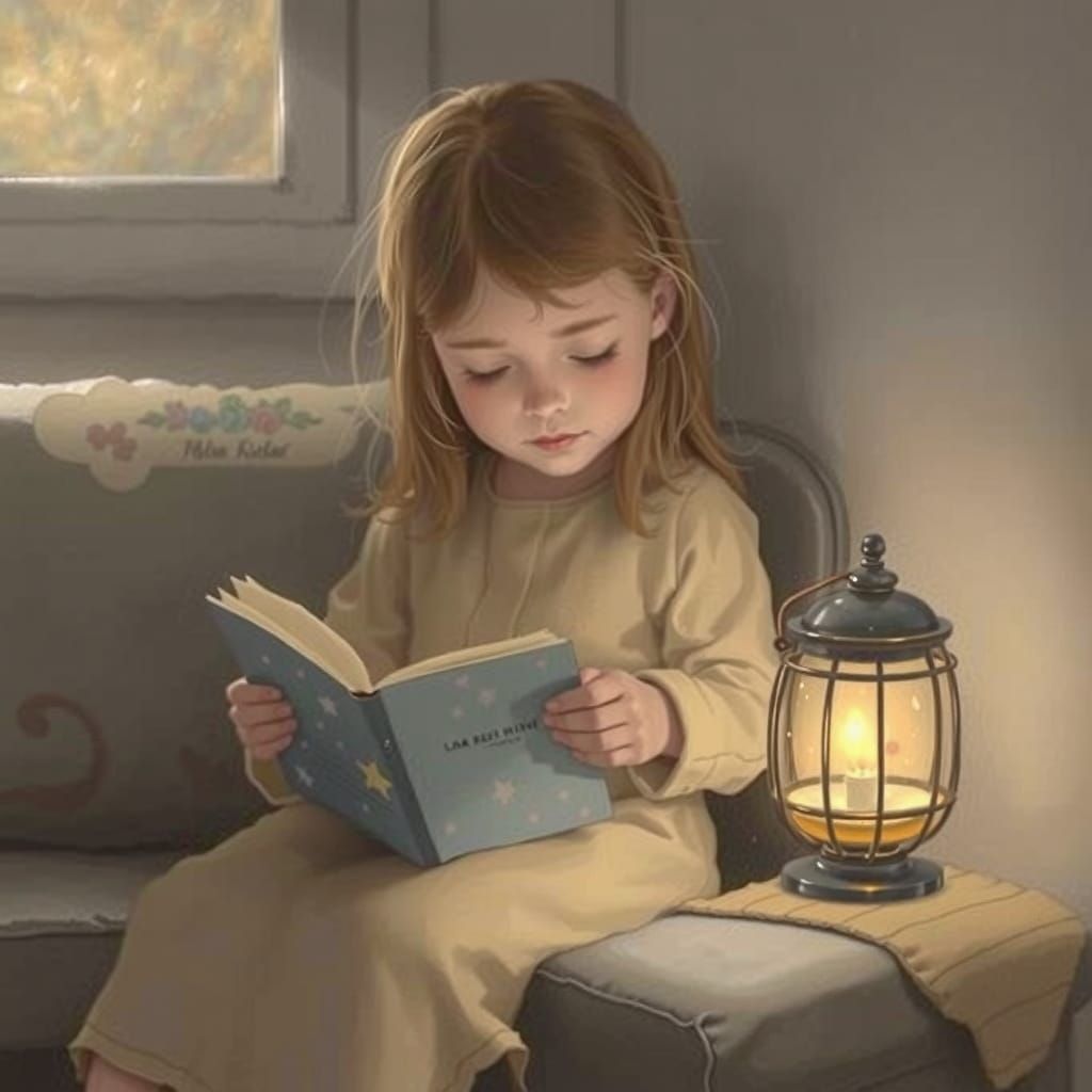 Peaceful Sunday Evening Cat Nap in Naive Style