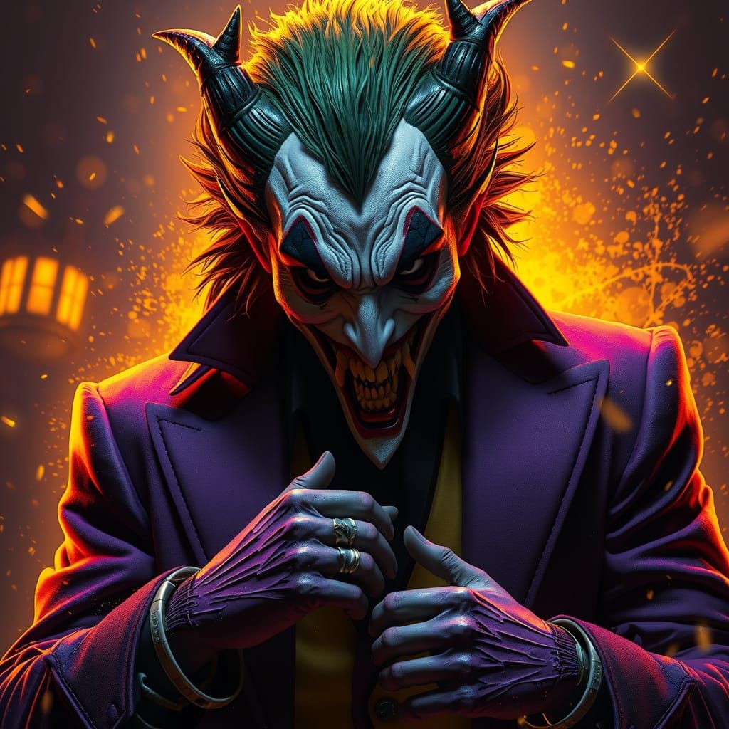 Joker as the Beast: Dark Fantasy Masterpiece