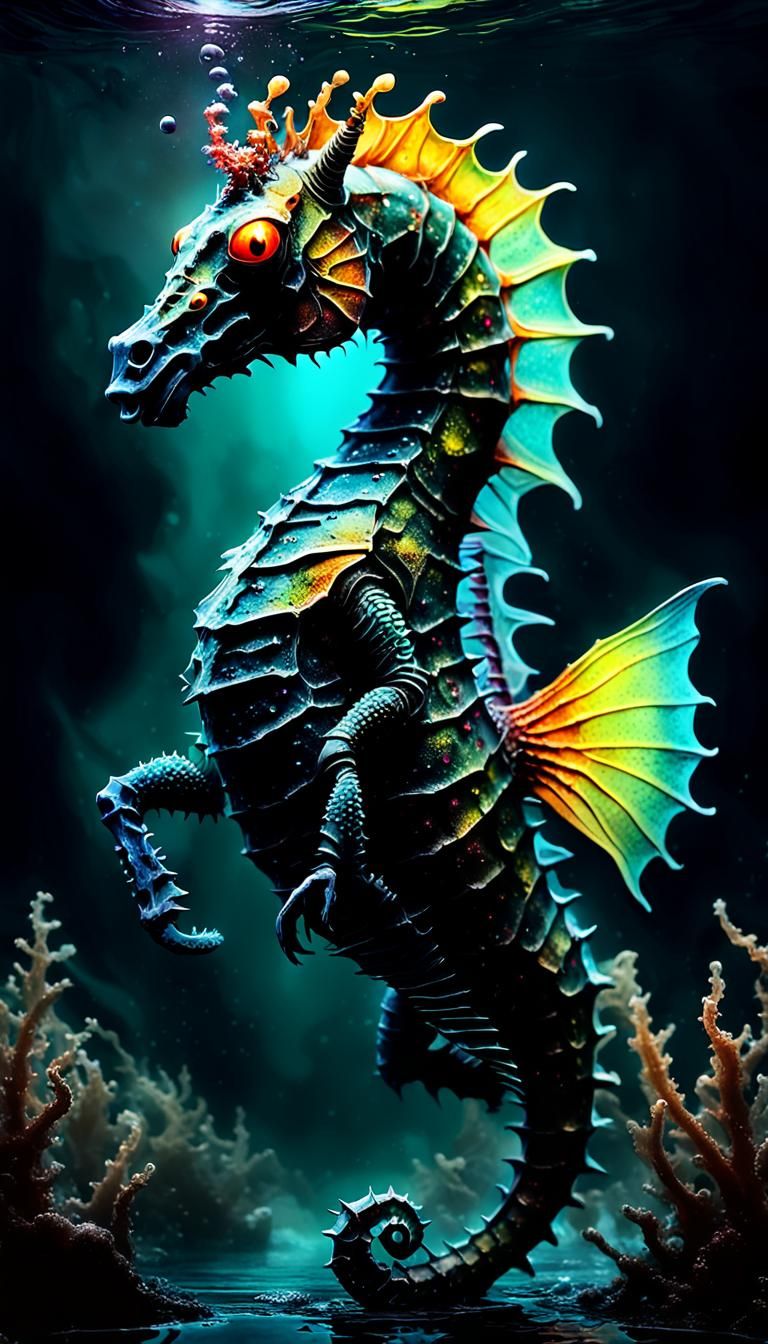 Eerie Seahorse-Ant Hybrid Emerges from Dark Waters