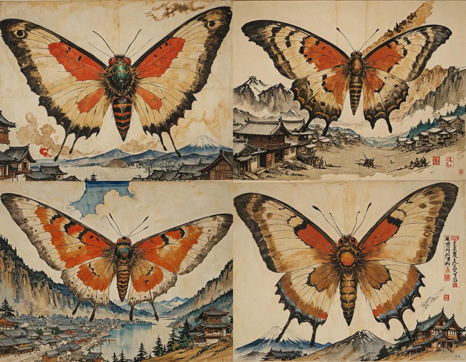 Mothra and Ebirah Attack: A Surreal Japanese Horror