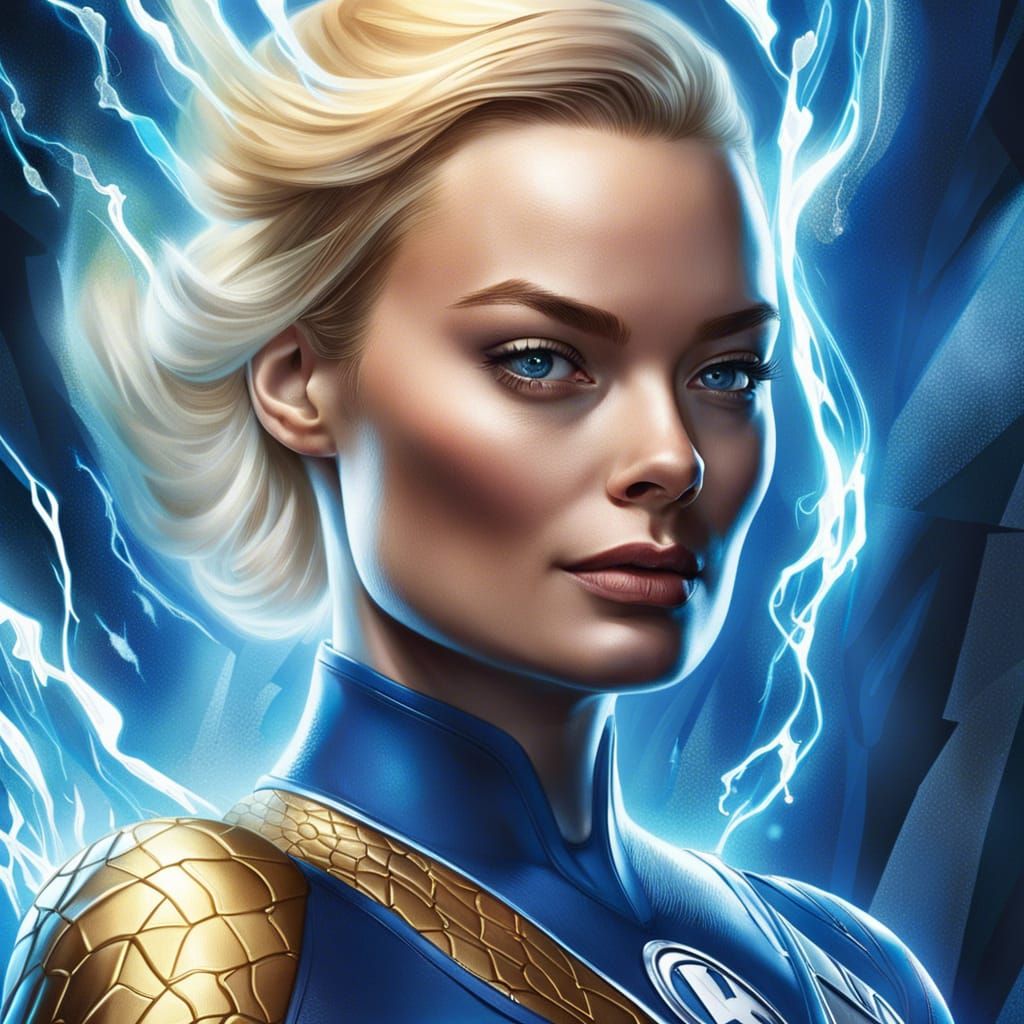 Susan Storm: Hyperrealistic Artgerm-Style Portrait