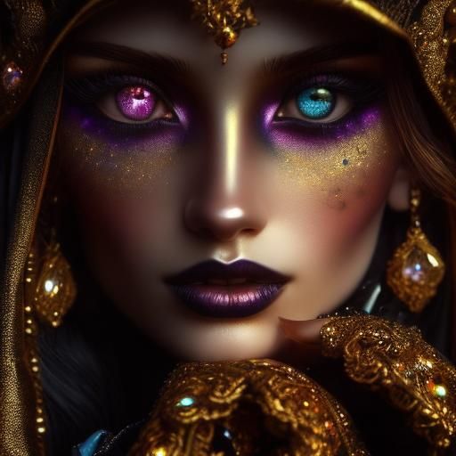 Mysterious Woman with Orb, Baroque Oil Painting