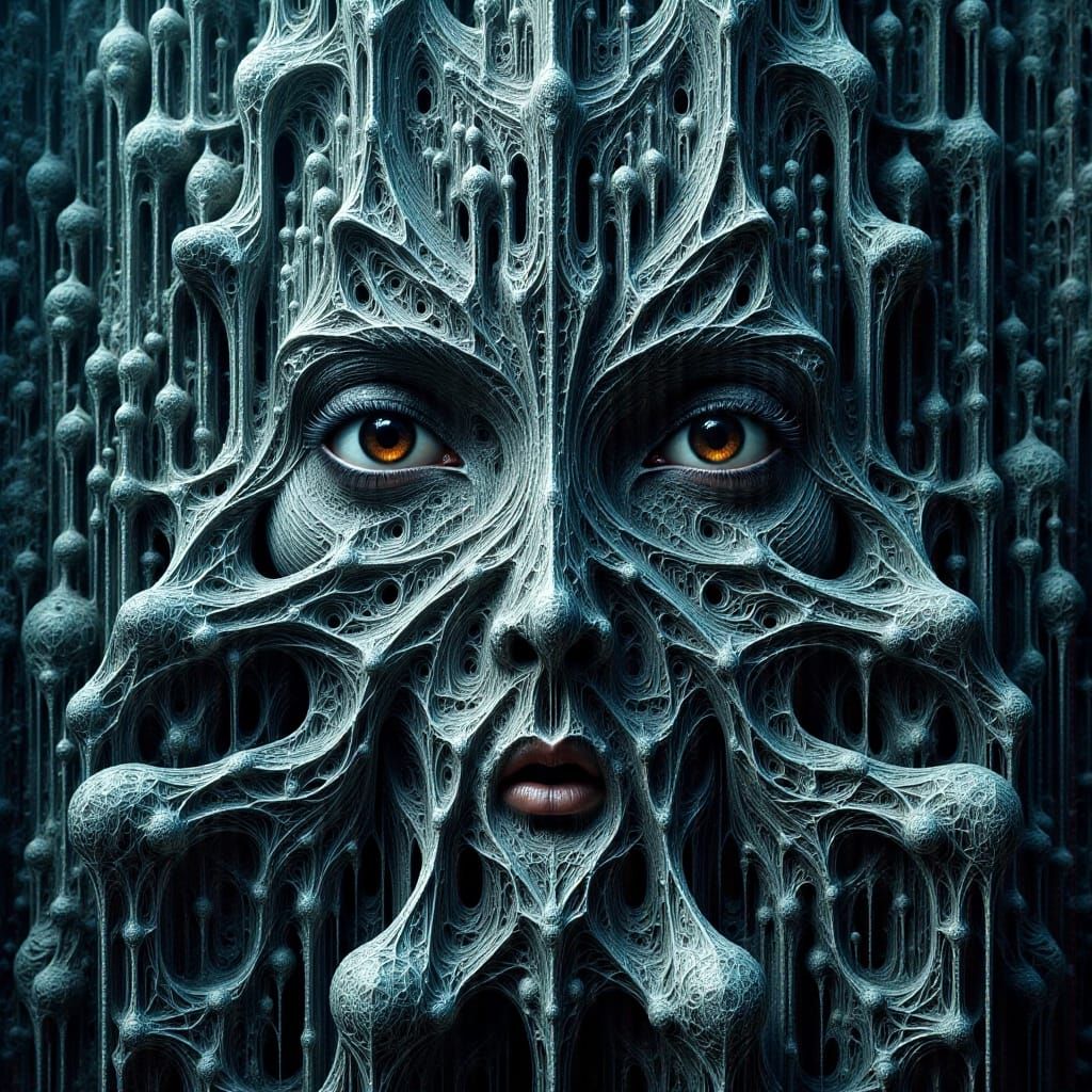 Dreamlike Gothic Castle Shines with Iridescent Webs